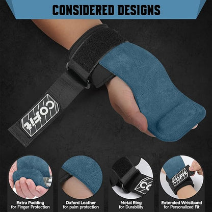 COFIT Wrist Straps for Weightlifting, Workout Wrist Wraps with Dual-Layer Oxford Leather, Enhanced Grip for Optimal Hand and Wrist Protection, Gym Lifting Straps for Deadlift and Powerlifting