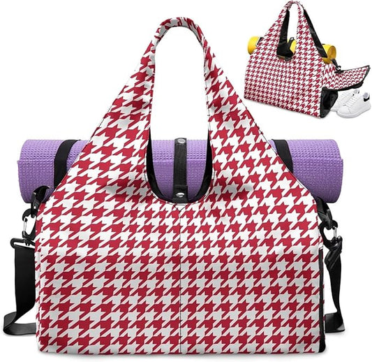 Yoga Mat Bag for Women Men Large Carryall Tote with Adjustable Shoulder Strap for Gym Yoga Travel Pilates Office