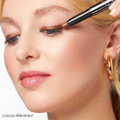 Julep Eyeshadow 101 Cream-to-Powder Waterproof Shadow Stick – Cocoa Shimmer – Long-Lasting, Crease-Proof, Chocolate Brown Shimmer Cream Eyeshadow with Built-in Smudger