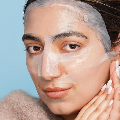 Clinical Resolution Peptide Aqua Gel Mask Instant Hydration, Soothing, Cooling Post-Treatment & Microneedling Relief, 25 Single-Use Masks (5 Boxes, 5 per Box)