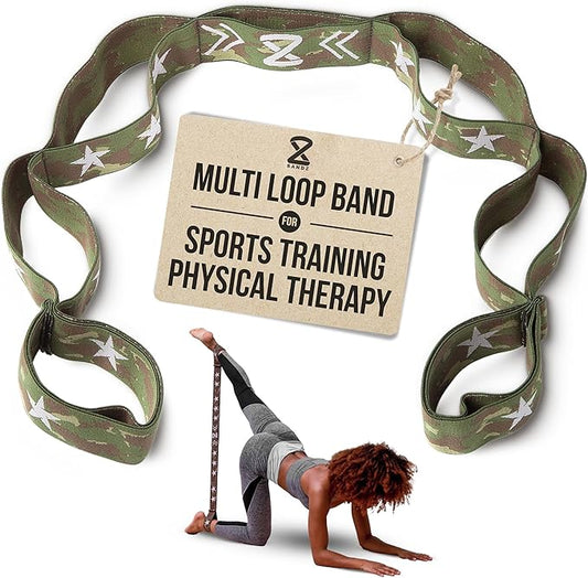 Two8 Bands Multi Loop Resistance Band for Working Out - Home Gym Loop Resistance Bands for Women & Men, Athletic Rehab Equipment Workout Loops, Sports Fitness Gear