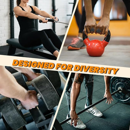 Weight Lifting Gloves for Men Women: Rubber Gym Weightlifting Anti-Slip Workout Grips for Gym Training and Exercise, Weight Lifting, Dumbbell, Deadlift, Bar Pad Pull Up Grippers No Sweaty