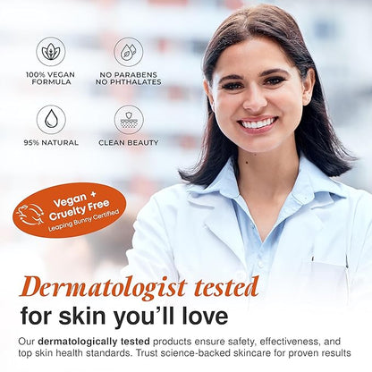 Vitamin C Moisturizer For Face - Dermatologist Tested, with Collagen - Anti-Aging Face Cream, Ultra Hydrating, Brightning, Fine Lines & Wrinkles Treatment - Clean Beauty, Korean Skin Care