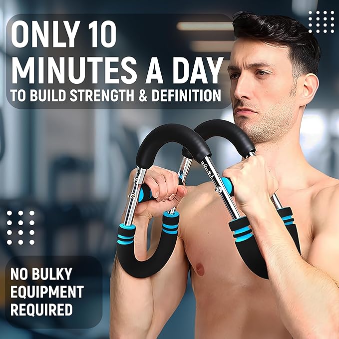 Twister Arm Trainer, 50-80 lb Adjustable Chest Workout Equipment, Shoulder Arm and Chest Muscle Trainer, Portable Detachable Upper Body