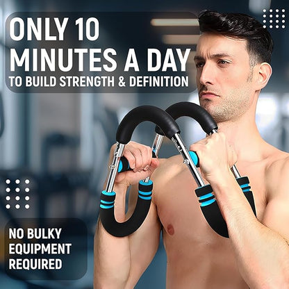 Twister Arm Trainer, 50-80 lb Adjustable Chest Workout Equipment, Shoulder Arm and Chest Muscle Trainer, Portable Detachable Upper Body