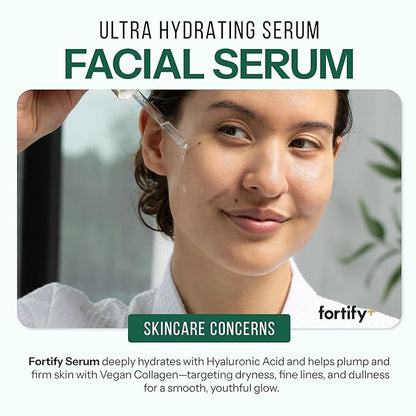 Fortify+ Natural Bacteria Fighting Skincare - Facial Serum - Moisturizing & Rejuvenating | Protects & Revives | Clean Beauty | Made in Korea - 50ML