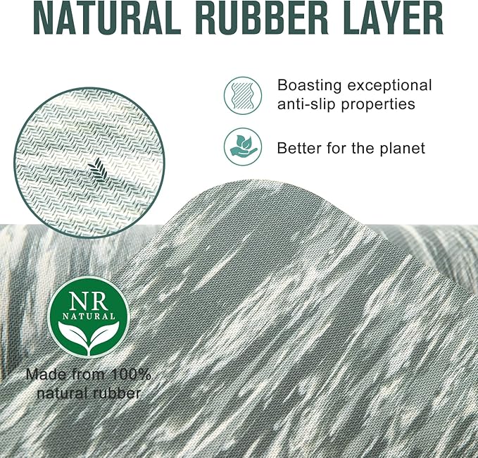 UMINEUX Extra Thick Yoga Mat, 2/5 Inch (10MM), Natural Rubber and TPE Non Slip Yoga Mats with Strap for Women Men, Eco Friendly Exercise Mat for Yoga, Pilates and Home Workout