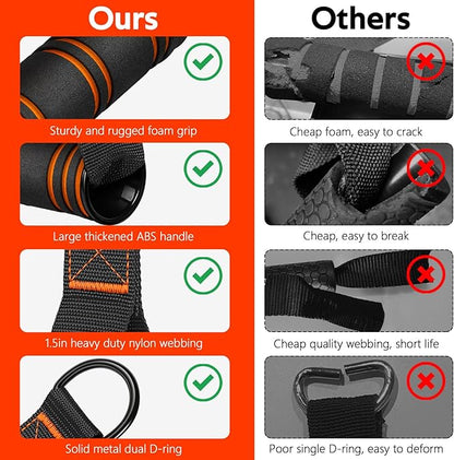 RENRANRING Gym Exercise Handles, Replacement Handle Attachments for Cable Machine Pulleys, Resistance Band and Strength Trainer, Pull Down Workout Accessories, Home Gym Add On Equipment