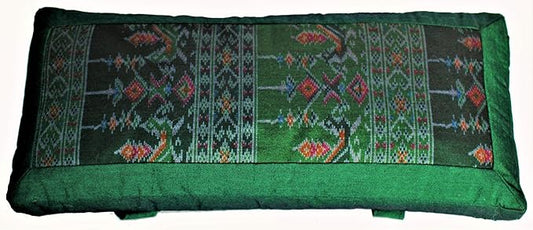 Meditation Bench Cushion Kneeling Seiza - Ikat Green