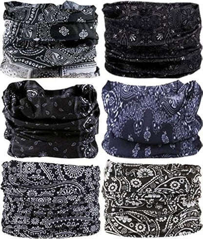 Headband Neck Gaiter Head Wrap Headwear Face Mask Magic Scarf Bandana for Men and Women