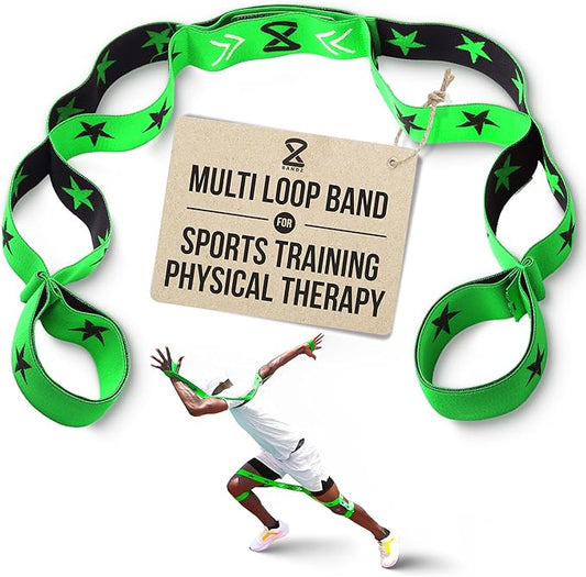 Two8 Bands Multi Loop Resistance Band for Working Out - Home Gym Loop Resistance Bands for Women & Men, Athletic Rehab Equipment Workout Loops, Sports Fitness Gear