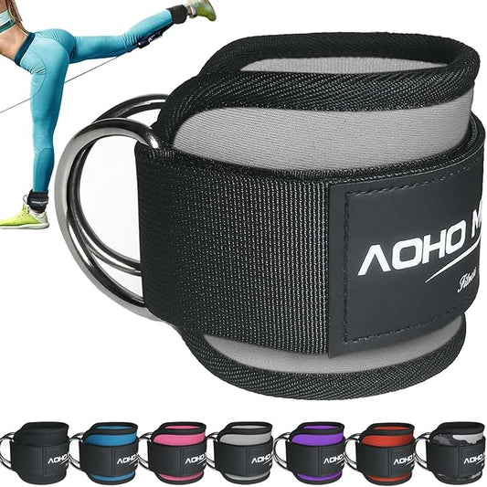 Ankle Strap for Cable Machine Attachments, Gym Accessories for Women and Men, Neoprene Ankle Cuffs for glute Kickback, Leg Workouts ande Booty Hip Abductors Exercise
