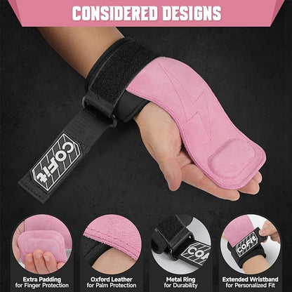 COFIT Wrist Straps for Weightlifting, Workout Wrist Wraps with Dual-Layer Oxford Leather, Enhanced Grip for Optimal Hand and Wrist Protection, Gym Lifting Straps for Deadlift and Powerlifting