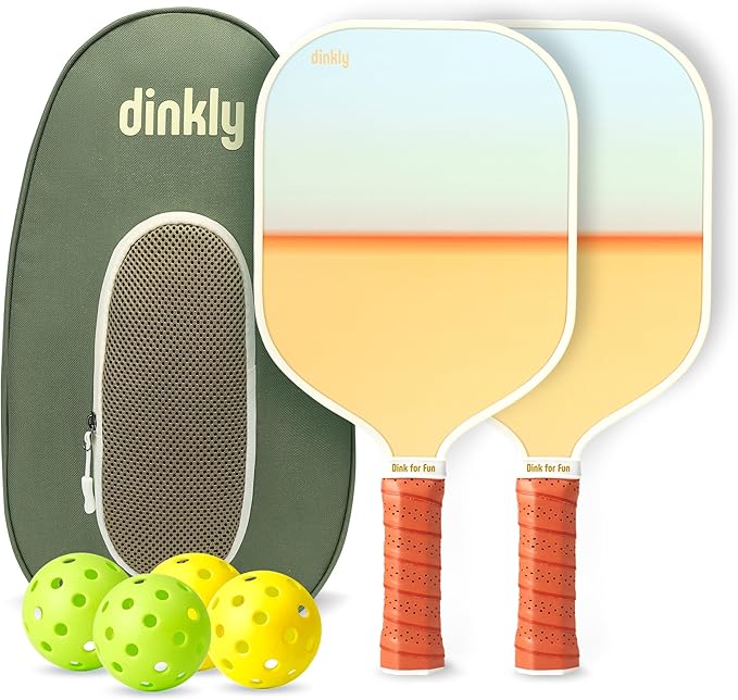 Pickleball Paddles Set of 2/4- USAPA Approved Graphite/Fiberglass Pickleball Racket, 2 Pickleball Rackets, 4 Balls and 1 Portable Carry Bag, Aesthetic Pickle Ball Set for Men Women Beginners