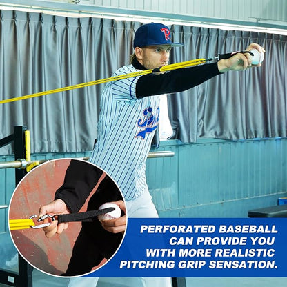 Resistance Bands for Pitchers, Baseball & Softball Training Equipment for Improving Arm Strength & Pitching Training, Baseball Pitching Bands for All Skill Levels