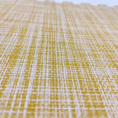 9 Tiles Interlocking Foam Mats 0.4inch Thickness Foam Floor Mats for Home Gym, Fitness, Exercise, Flooring Surface Protection EVA Foam Floor Padding with Border（Yellow）