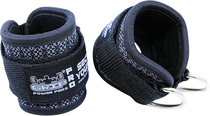 Ankle Straps for Cable Machines Double D-Ring Gym Adjustable Neoprene Premium Cuffs to Enhance Legs Abs & Glutes Kickbacks Workouts Leg Curls Extensions Booty Hip Abductors Exercise for Men & Women
