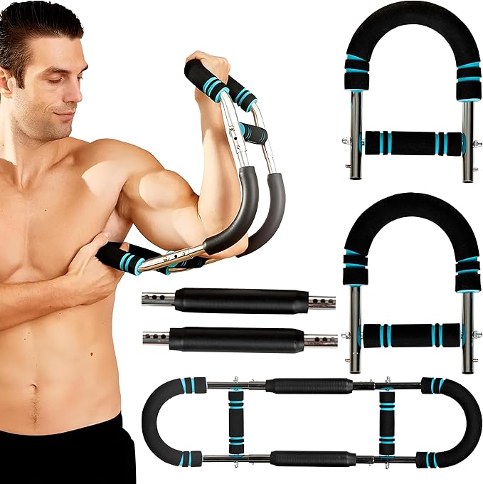 Twister Arm Trainer, 50-80 lb Adjustable Chest Workout Equipment, Shoulder Arm and Chest Muscle Trainer, Portable Detachable Upper Body