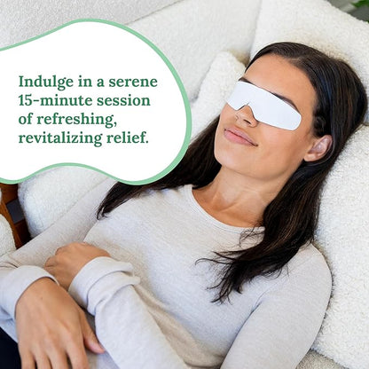 Rescue: Hydrogel Self Cooling Compress | Cold Eye Masks for Puffy Eyes | Self Cooling Eye Compress for Fast Relief | Travel Ready | 12 Count