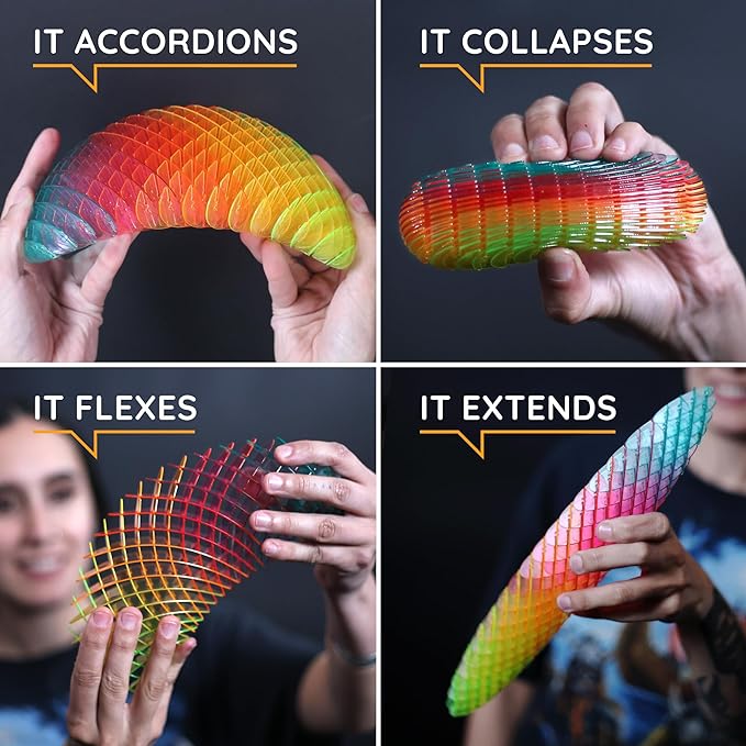 Morf Fidget Worm Toy - Flexible 3D Sensory Toy for Kids, Teens, and Adults – Stretchy, Quiet, Stress and Anxiety Relief, Focus - for Tactile Play, School, Work Gifts, Great for Classroom and Office