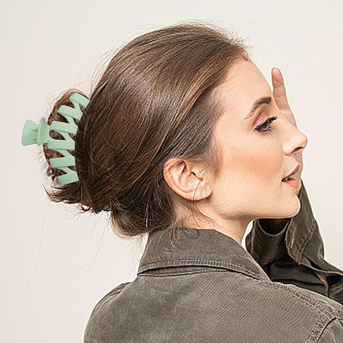 8PCS Hair Clips for Women, Flower Claw Clips for Thick Hair, Non-Slip Hair Accessories with Multi-Styles, Colorful Hair Claw Clips and Variety Pack, Ideal for Girls