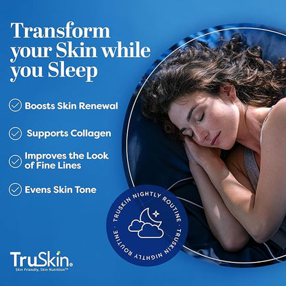 TruSkin Retinol Serum for Face – Gentle Anti-Aging Serum with Retinol, Hyaluronic Acid, and Vitamin E for a More Youthful Feel – Skin Care Made to Improve Look of Fine Lines, Wrinkles, 2 fl oz