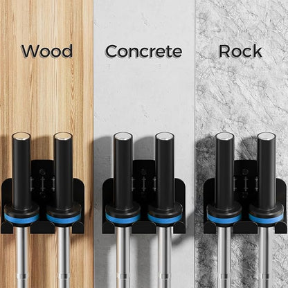 Barbell Wall Holder,Olympic Hanger,Garage Gym Bar Wall Rack,Vertical Barbell Mount Rack,Space Saving Commercial or Home Gym Accessory,Holds Under 33mm Bar Size(Black)