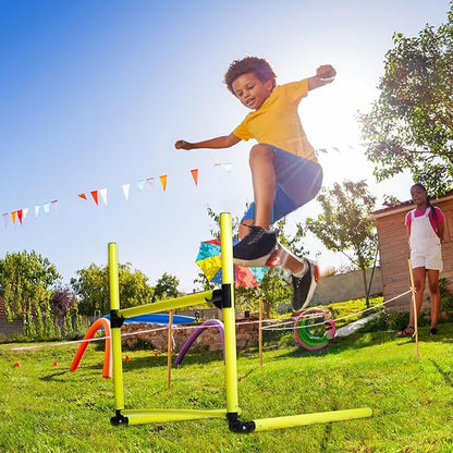 Adjustable Hurdles with Scale - Detachable Agility Training Equipment for Track, Soccer & Football, Indoor & Outdoor Use, Ideal for Athletic Jumping & Speed Drills