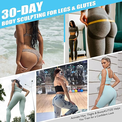 Ankle Resistance Bands with Cuffs for Women & Men - 3-Level Adjustable Leg & Glute Workout Equipment, Portable Home Gym Exercise Bands for Kickbacks, Hip Thrusts, Yoga, Strength Training