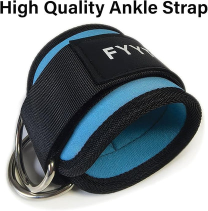 Ankle Strap(Pair) for Cable Machine, Ankle Cuff for Kickbacks, Leg Extensions, Lower Body Exercises, Glute Workouts, Booty Hip Abductors Exercise, for Home & Gym