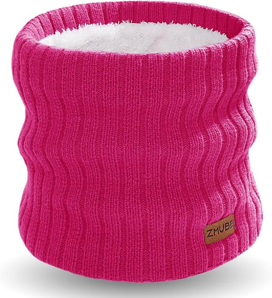 Neck Warmer Gaiter, Winter Fleece Lined Face Mask Scarf for Men Women, Thick Warm Cold Weather Running Ski Neck Cover