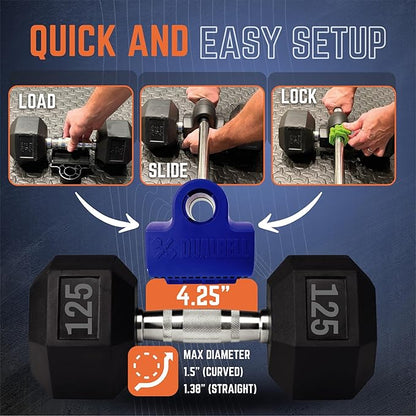 Dumbbell Barbell Converter - Dumbbell Converter Home Gym Equipment, for 1" Standard Bars, Up to 250lb Capacity Barbell Adapters- Versatile Weight Lifting Set, Suitable for Men and Women