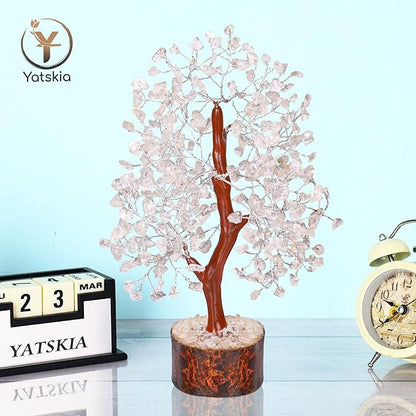 Clear Quartz Crystal - Tree of Life Chakra, Stone Clear, Artificial Trees, Fungshui Decorations, Crystal Money Tree, Crystal Luck