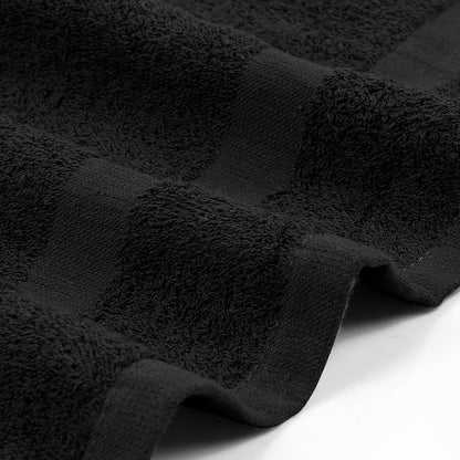 Utopia Towels, Salon Towel, Pack of 24, Not Bleach Proof, 16 by 27 Inches, Highly Absorbent Cotton Towels for Hand, Gym, Beauty, Spa, and Home Hair Care, Black