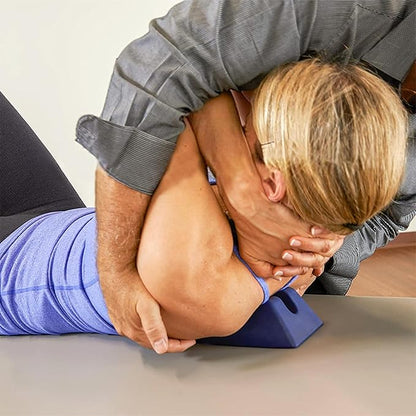 Mobilization Wedge, Non-Slip Silicone Triangle Pillow for Spine and Extremity Mobilization, Sturdy Support for Spinal Pain Relief, Rehabilitation Tool, 7.9 x 4.1 x 2 Inch