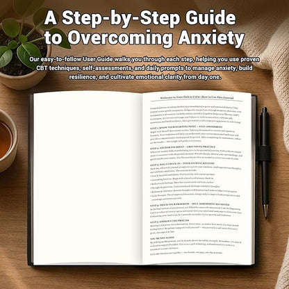 Guided Anxiety Journal for Women & Men – Cognitive Behavioral Therapy (CBT) Journal with Repetitive Mindfulness Prompts, Anti-Anxiety Techniques, Overthinking & Brain Dump Journals for Mental Health & Wellness