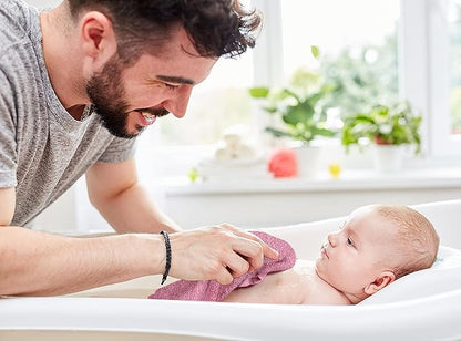 Utopia Towels 24 Pack Cotton Washcloths Set, 100% Ring Spun Cotton, Premium Quality Flannel Face Cloths, Highly Absorbent and Soft Feel Fingertip Towels, White, Grey, Electric Blue, Pink