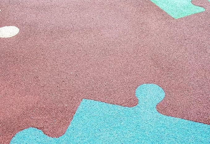 Poured-in-Place Surfacing Repair Kit Fix Rubber Playground (Yellow/Black, Standard)
