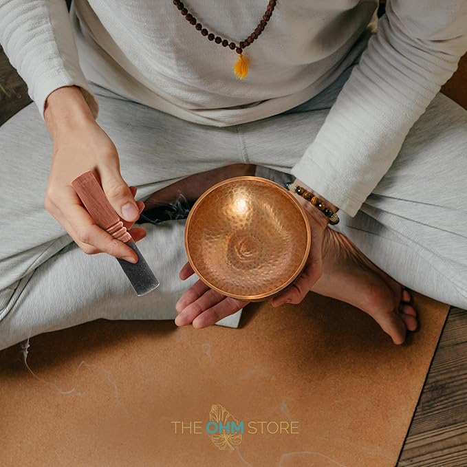 Ohm Store Tibetan Singing Bowl Set — Meditation Sound Bowl Handcrafted (5″)