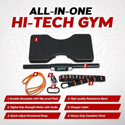 Dragon Door - Isomax Training Equipment, Barbell With Digital Force Generation Meter, Handgrip for At Home Workouts, Isometric Exercise Equipment and All-in-One Workout Machine