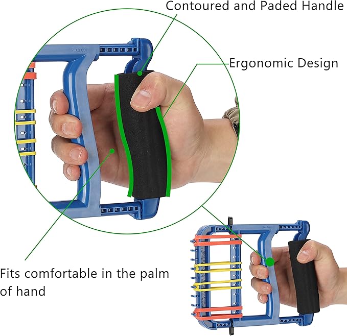 Hand Exerciser,Strength Training Grip Strengthener for Physcial Therapy,Blue