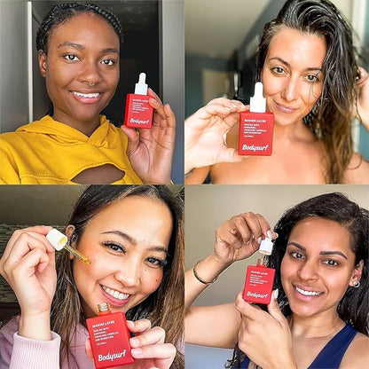 Bakuchiol Face Oil & Serum Alternative - Luxury Anti-Aging Facial Oil with Camellia, Seabuckthorn & Jojoba - Hydrating Organic Skincare Faceoil for Radiance & Wrinkles - Bodysurf Marine Layer (1oz)