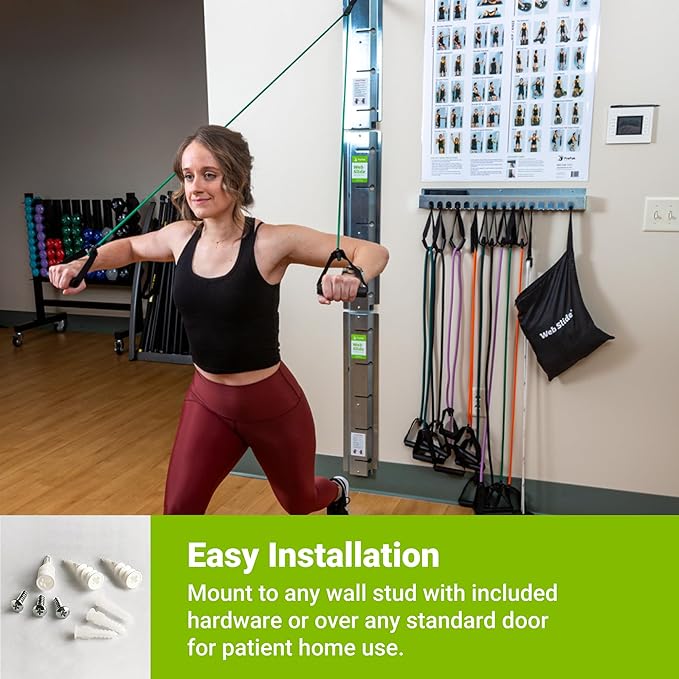 Web Slide Professional System — Perfect for Dynamic Warm-ups, Crossfit, Stretching, and Strength Building — Physical Rehab Equipment for Clinic, Home, or Gym