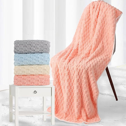 Luxury Microfiber Bath Towels 4-Pack | 8X Absorbent Quick-Dry 27.5x55in (70x140cm) | Ultra Lightweight & Hypoallergenic for Spa, Gym, Travel | Super Soft Bath Sheets Set, 4 Colors