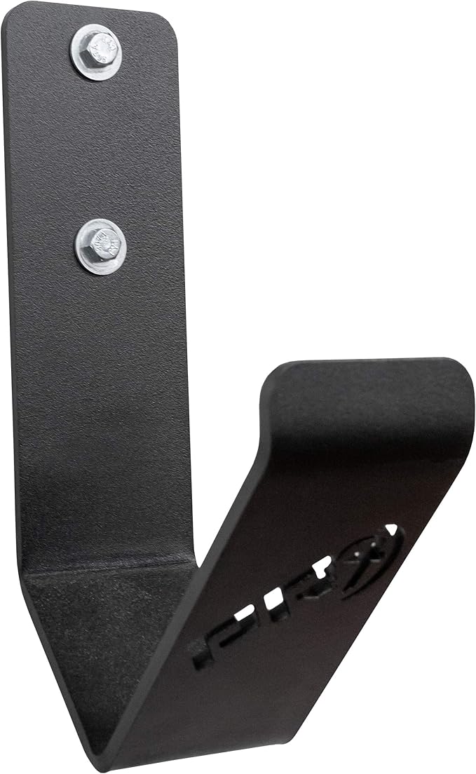 PRx Performance Exercise Rope Storage Hook, USA MADE Wall Mounted Battle Rope Holder, Home or Commercial Gym Accessory, Heavy Duty Steel, Black Powder Coated