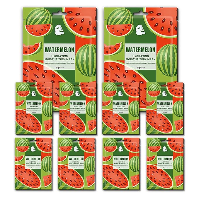 Face Masks Skincare,Hydrating Sheet Masks,Collagen Night Wrapping Mask,Facial Mask for Men&Women,with Collagen Essence and Fruit Extracts,Nourishing and Moisturizing for All Skin Types 10 Pack B2