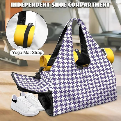 Yoga Mat Bag for Women Men Large Carryall Tote with Adjustable Shoulder Strap for Gym Yoga Travel Pilates Office