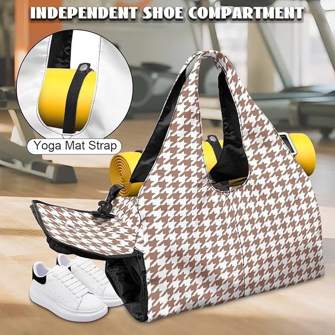 Yoga Mat Bag for Women Men Large Carryall Tote with Adjustable Shoulder Strap for Gym Yoga Travel Pilates Office
