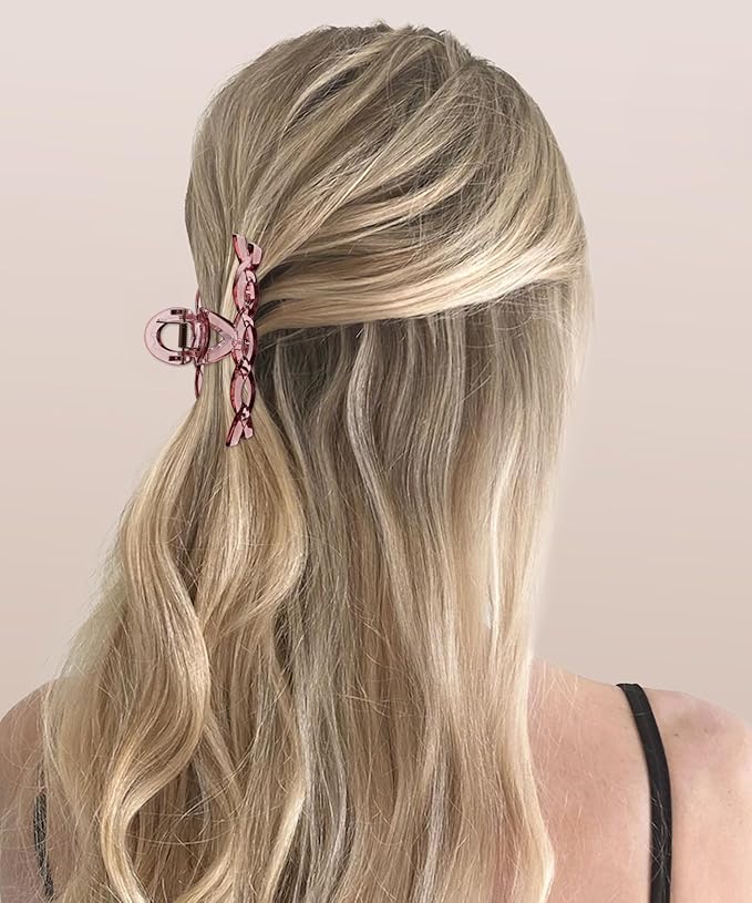 8PCS Hair Clips for Women, Flower Claw Clips for Thick Hair, Non-Slip Hair Accessories with Multi-Styles, Colorful Hair Claw Clips and Variety Pack, Ideal for Girls