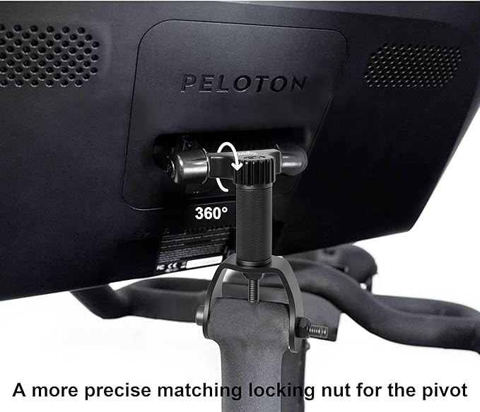 360° Pivot for Peloton Bikes Screen Accessories, Peloton Screen Swivel Mount, Peloton Swivel Screen Attachment, Easily Adjust and Rotate Movement Monitor Adjuster, Black